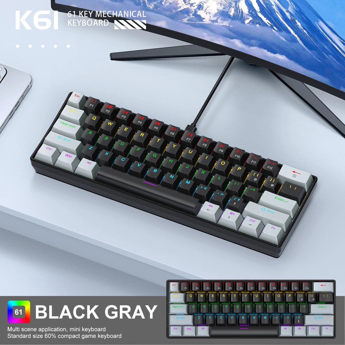 K61 Phantom Mechanical Keyboard