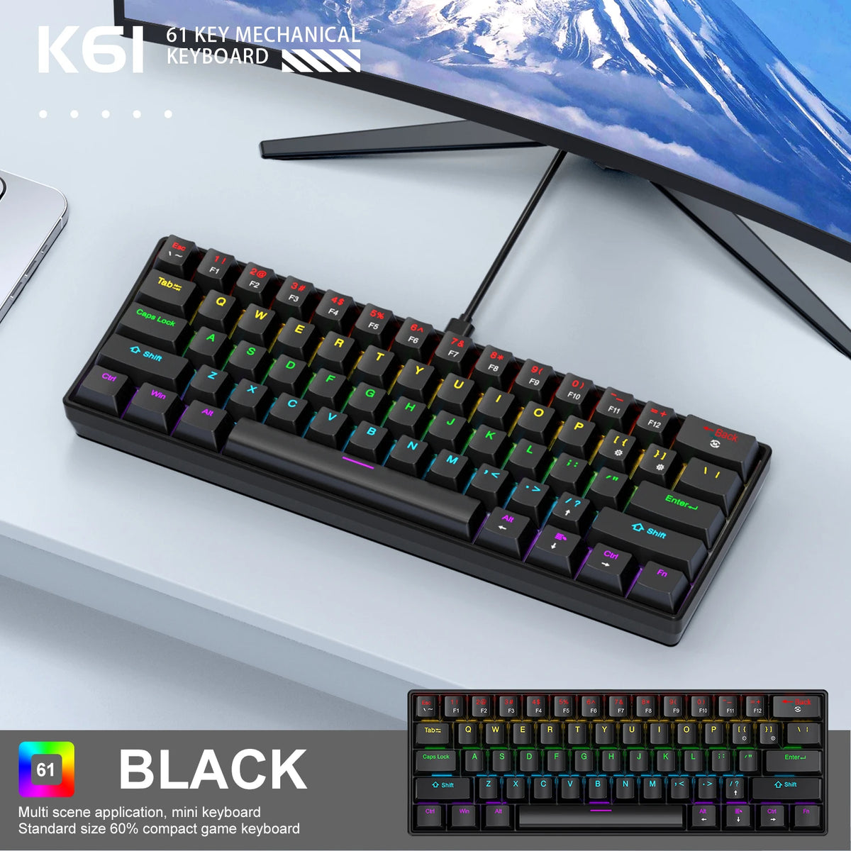 K61 Phantom Mechanical Keyboard