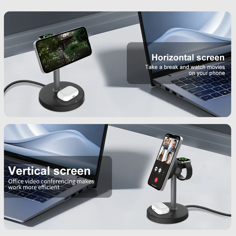 TriDock 3-in-1 Wireless Charger