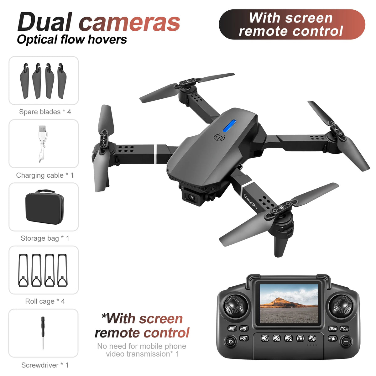 E88 Foldable Camera Drone