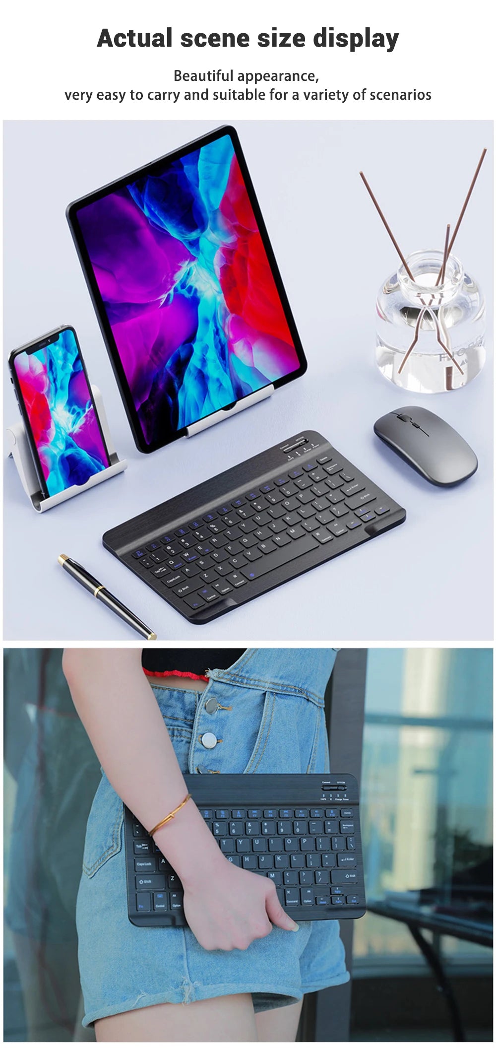 GlowType Bluetooth Keyboard & Mouse