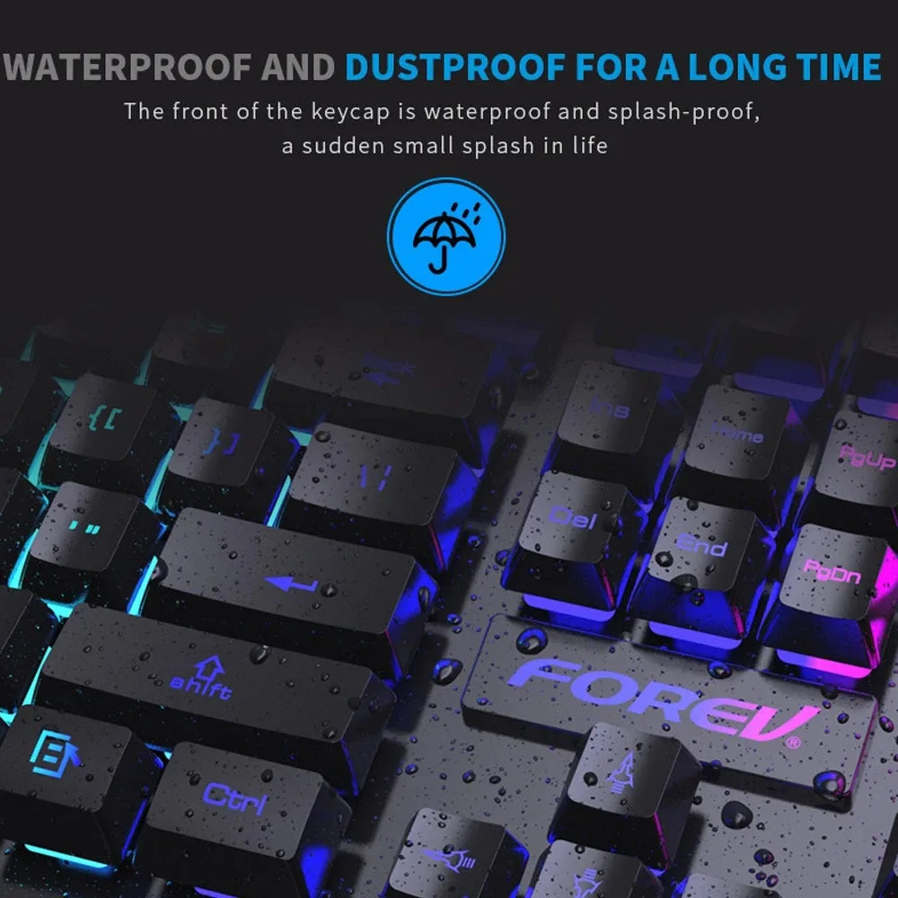 NightKeys Backlit Keyboard & Mouse Set