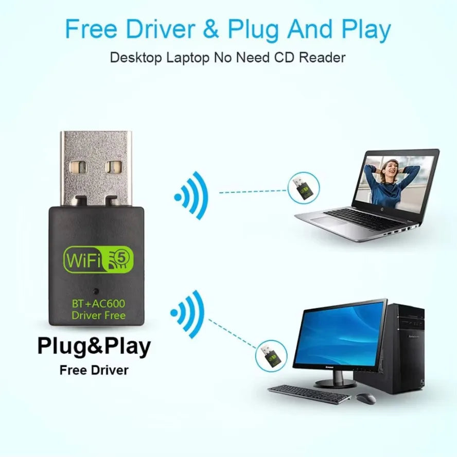 LinkUp Dual-Band WiFi & Bluetooth Adapter