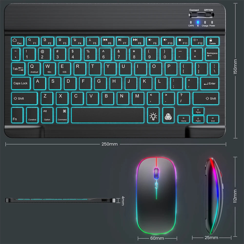 GlowType Bluetooth Keyboard & Mouse