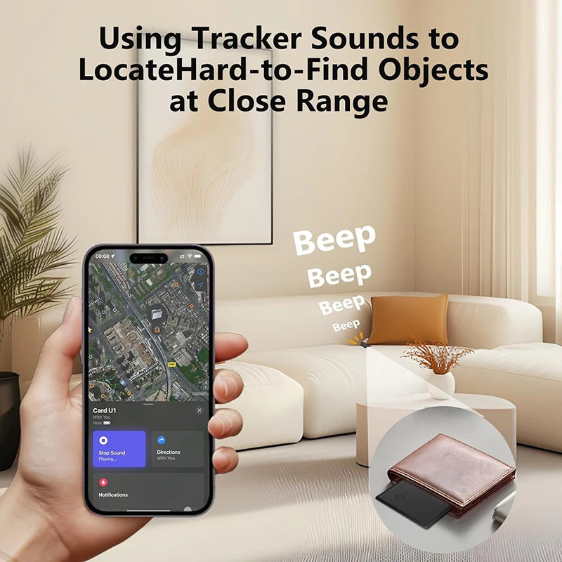 SlimTrace Wallet Tracker Card