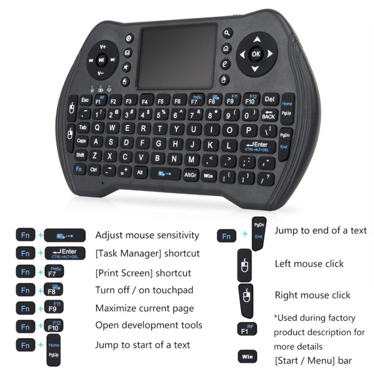 MT10 Air Mouse & Mini Keyboard Remote