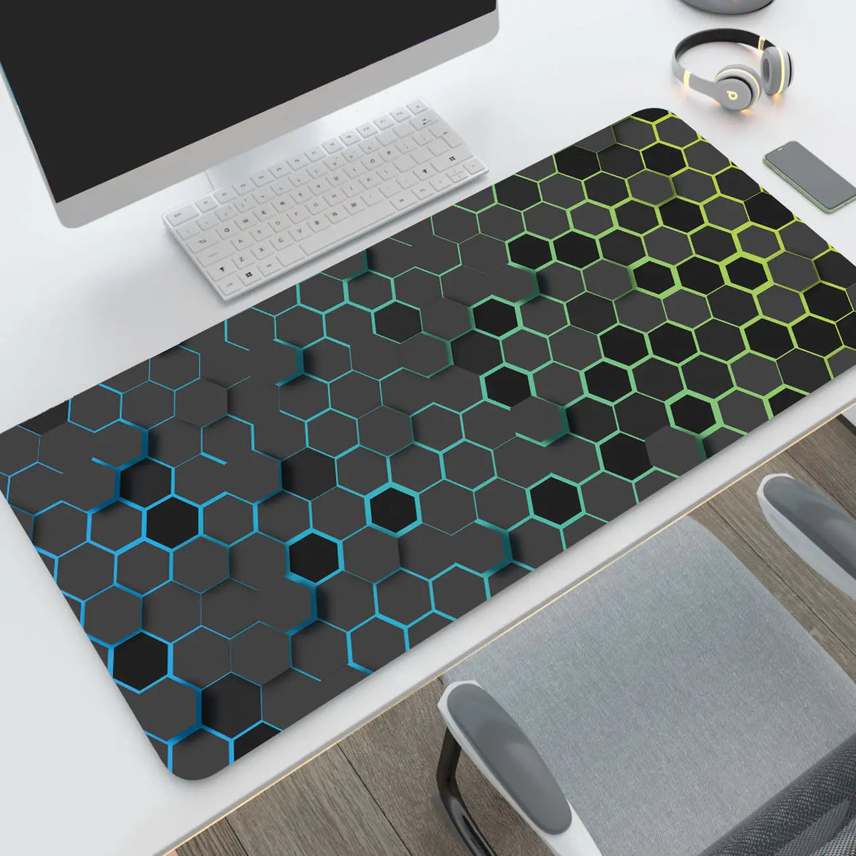 HexGrid XXL Desk Mat
