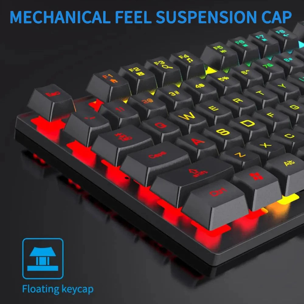 NightKeys Backlit Keyboard & Mouse Set