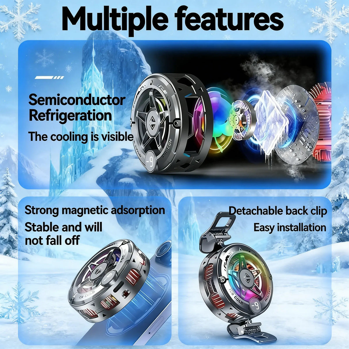 FrostCore Magnetic Phone Cooler