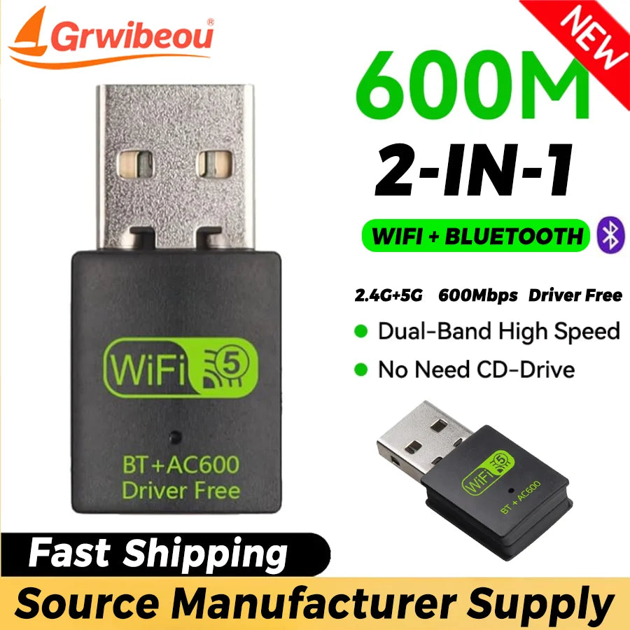 LinkUp Dual-Band WiFi & Bluetooth Adapter