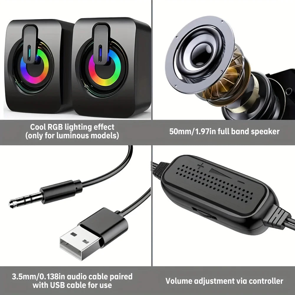 DeskGlow LED Speakers