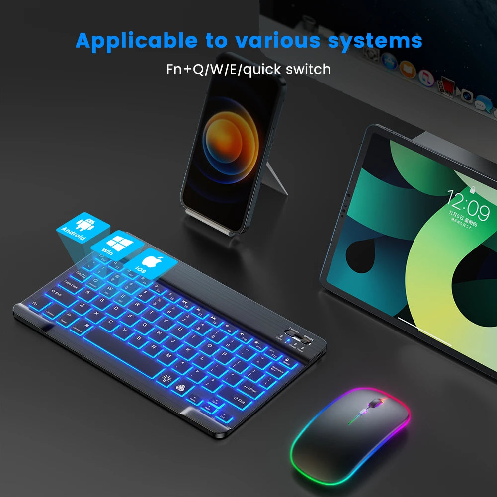 GlowType Bluetooth Keyboard & Mouse