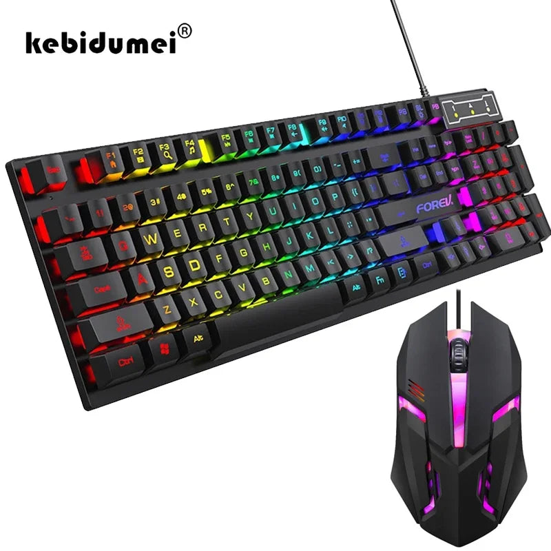 NightKeys Backlit Keyboard & Mouse Set