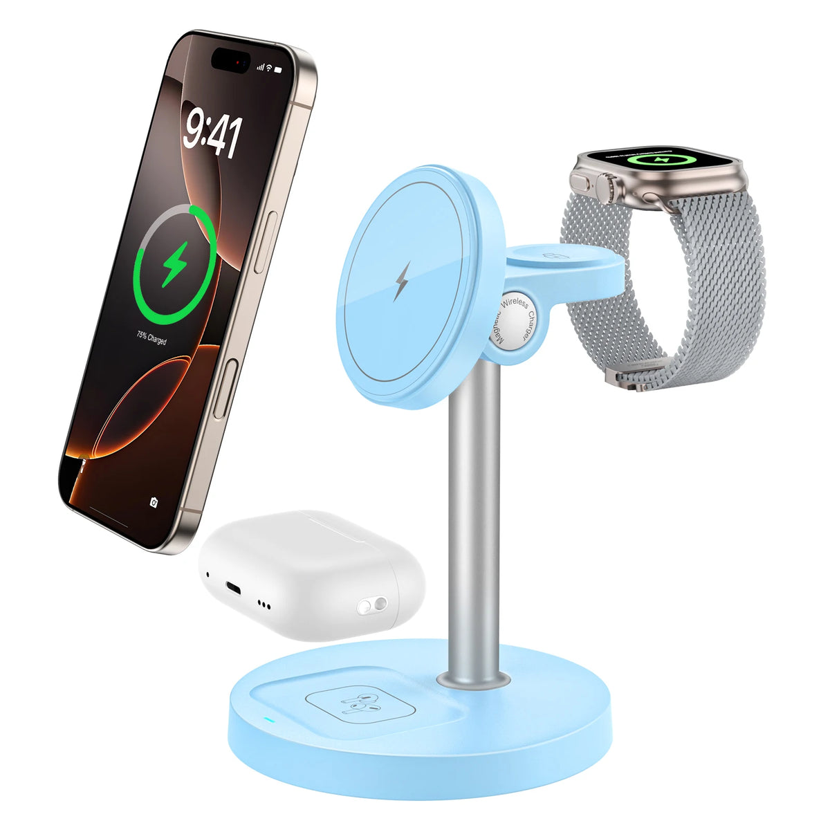 TriDock 3-in-1 Wireless Charger