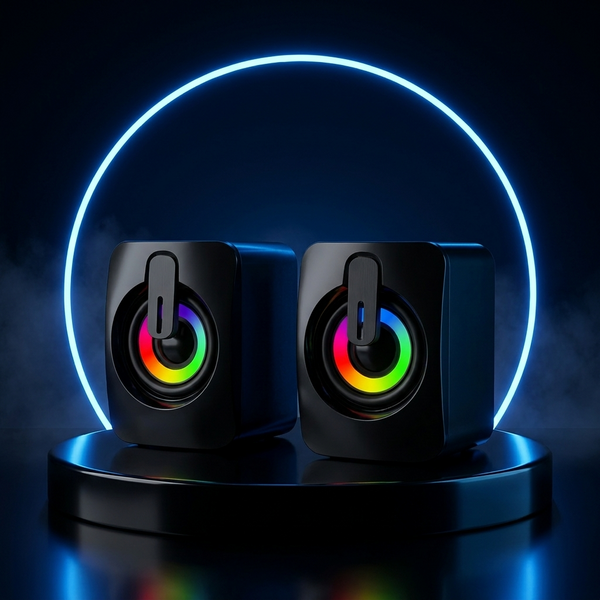 DeskGlow LED Speakers