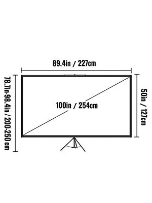 PulseView 100" Projector Screen
