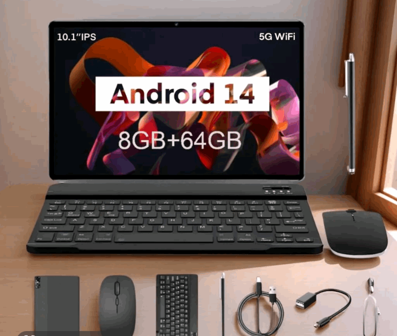 10.1" Android 14 Tablet Bundle