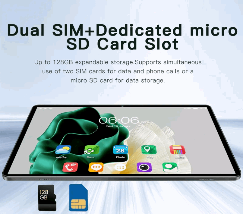 10.1" Android 14 Tablet Bundle
